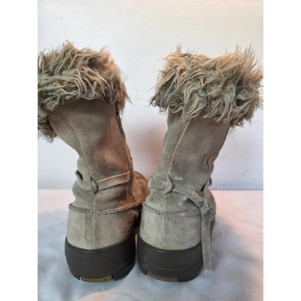Sorel Northern Lite Tall Tan Suede Faux Fur Thinsulate Winter Boots NL1431-265 9